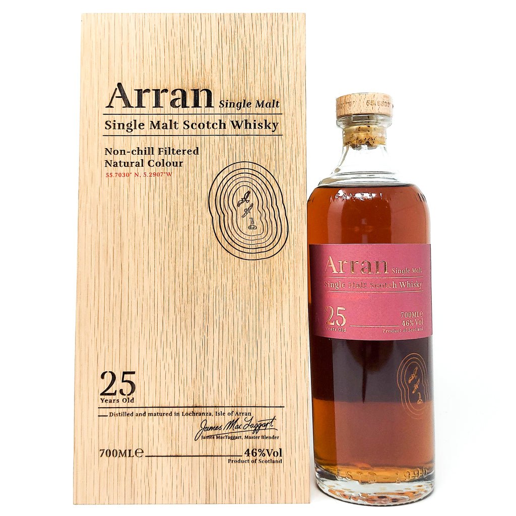 Arran 25 Year Old 2021 Release Single Malt Scotch Whisky, 70cl, 46% ABV Arran 25 Year Old 2021 Release Single Malt Scotch Whisky, 70cl, 46% ABV