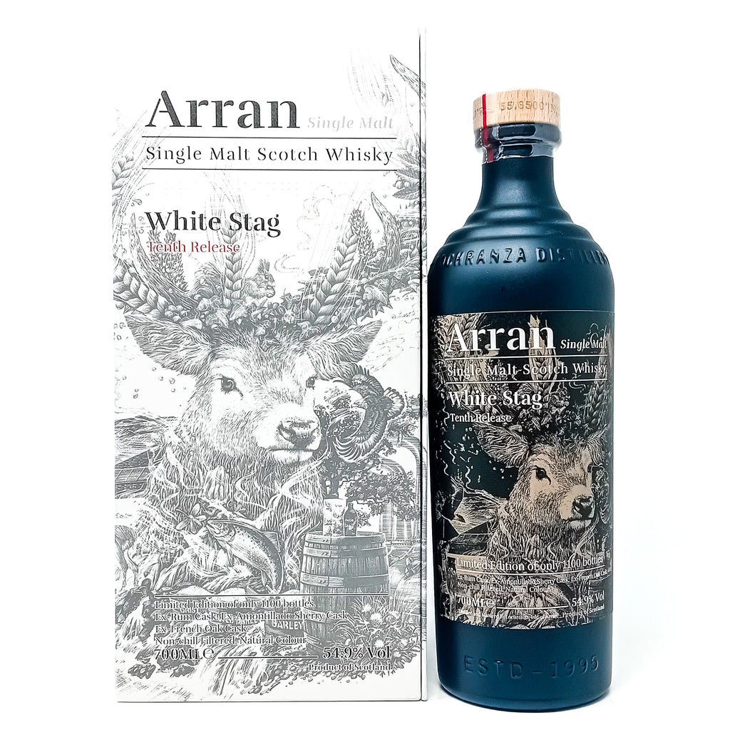 Arran White Stag Tenth Release Single Malt Scotch Whisky, 70cl, 54.9% ABV Arran White Stag Tenth Release Single Malt Scotch Whisky, 70cl, 54.9% ABV