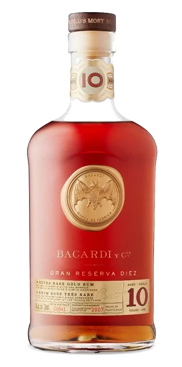 Bacardi Rum Gran Reserva Diez 750ML