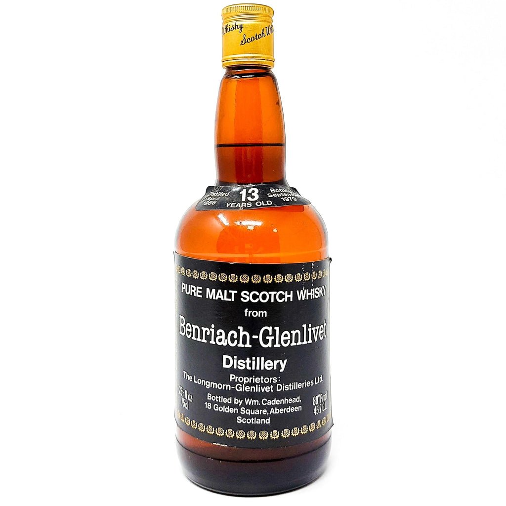 Benriach-Glenlivet 1966 13 Year Old Cadenhead's Single Malt Scotch Whisky, 75cl, 45.7% ABV Benriach-Glenlivet 1966 13 Year Old Cadenhead's Single Malt Scotch Whisky, 75cl, 45.7% ABV