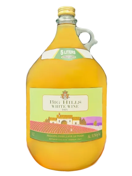Big Hills Dry White Wine 5L