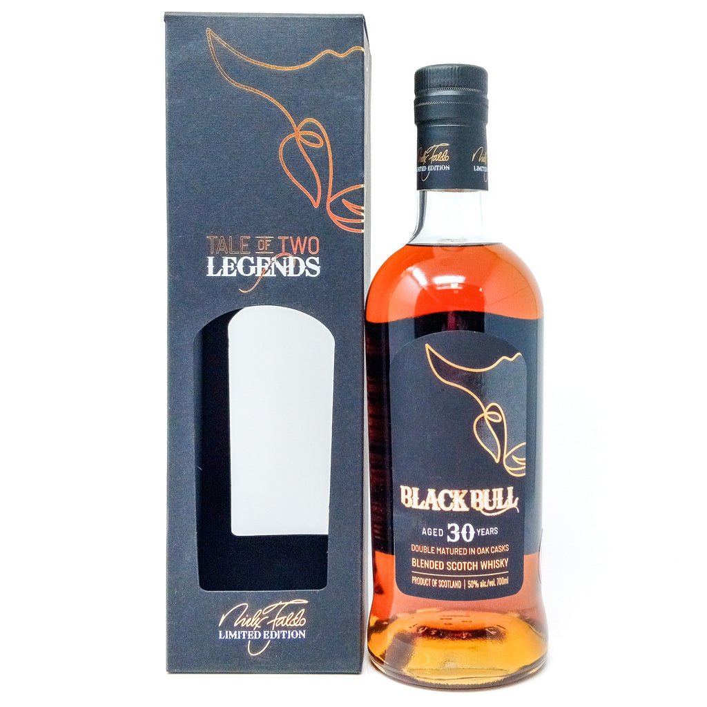 Black Bull 30 Year Old Nick Faldo Limited Edition Blended Scotch Whisky, 70cl, 50% ABV Black Bull 30 Year Old Nick Faldo Limited Edition Blended Scotch Whisky, 70cl, 50% ABV