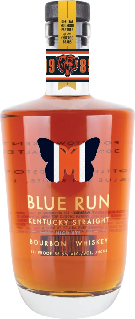 Blue Run 4 Year High Rye Kentucky Straight Bourbon Chicago Bears Commemorative Edition 750ML