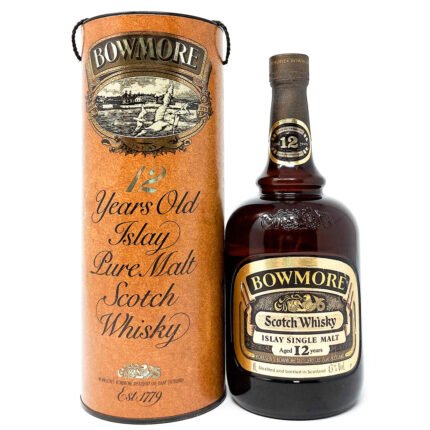 Bowmore 12 Year Old Dumpy Bottle Single Malt Scotch Whisky, 1L, 43% ABV