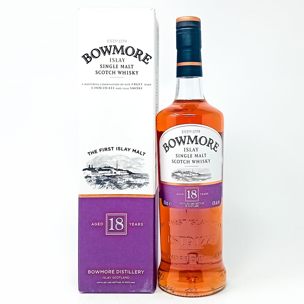 Bowmore 18 Year Old Single Malt Scotch Whisky, 70cl, 43% ABV Bowmore 18 Year Old Single Malt Scotch Whisky, 70cl, 43% ABV