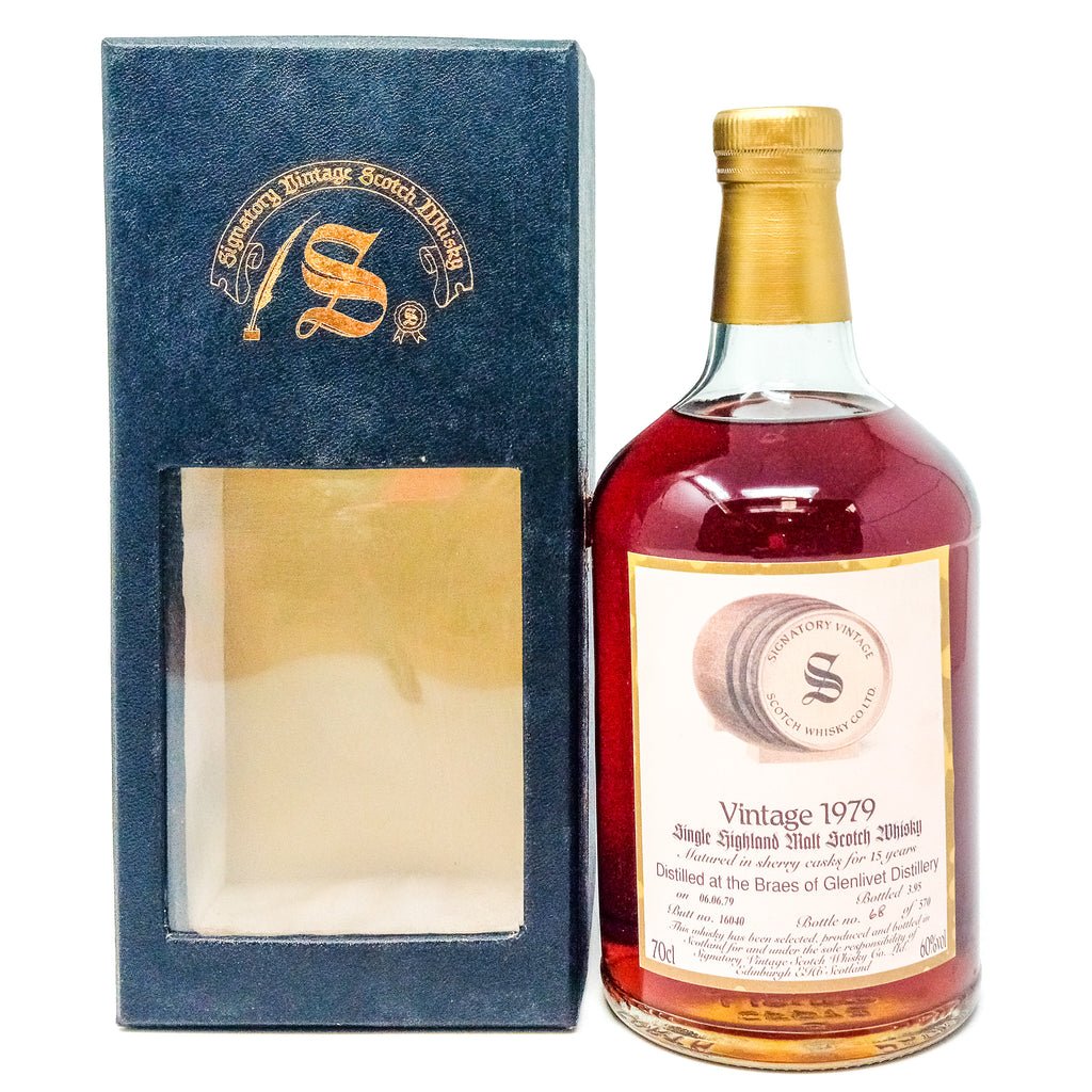 Braes of Glenlivet 1979 15 Year Old Signatory Vintage Single Malt Scotch Whisky, 70cl, 60% ABV Braes of Glenlivet 1979 15 Year Old Signatory Vintage Single Malt Scotch Whisky, 70cl, 60% ABV