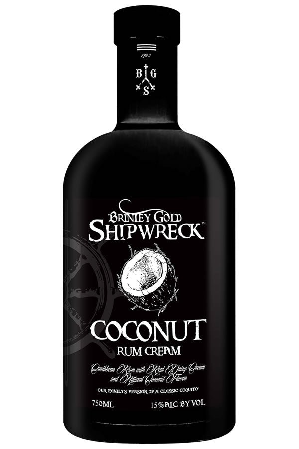 Brinley Gold Shipwreck Coconut Rum Cream 750ML Brinley Gold Shipwreck Coconut Rum Cream 750ML