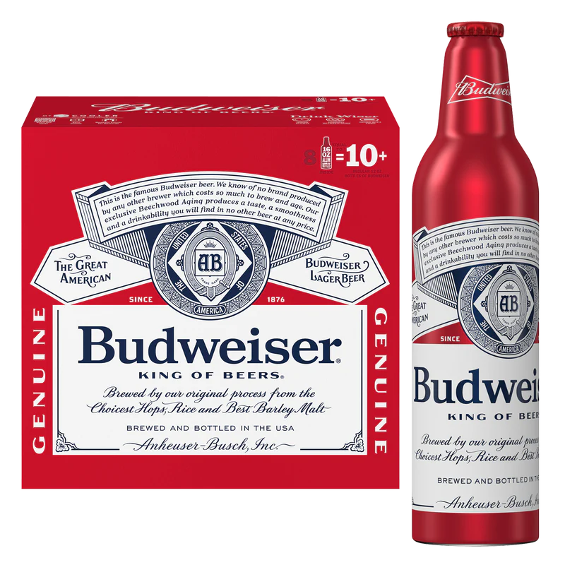 Budweiser Aluminum 16OZ 8Pk Budweiser Aluminum 16OZ 8Pk