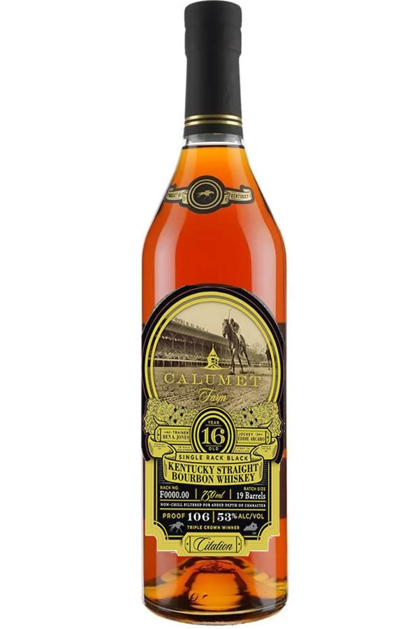 Calumet Farms Single Rack Black 16 Year Bourbon 750ML Calumet Farms Single Rack Black 16 Year Bourbon 750ML