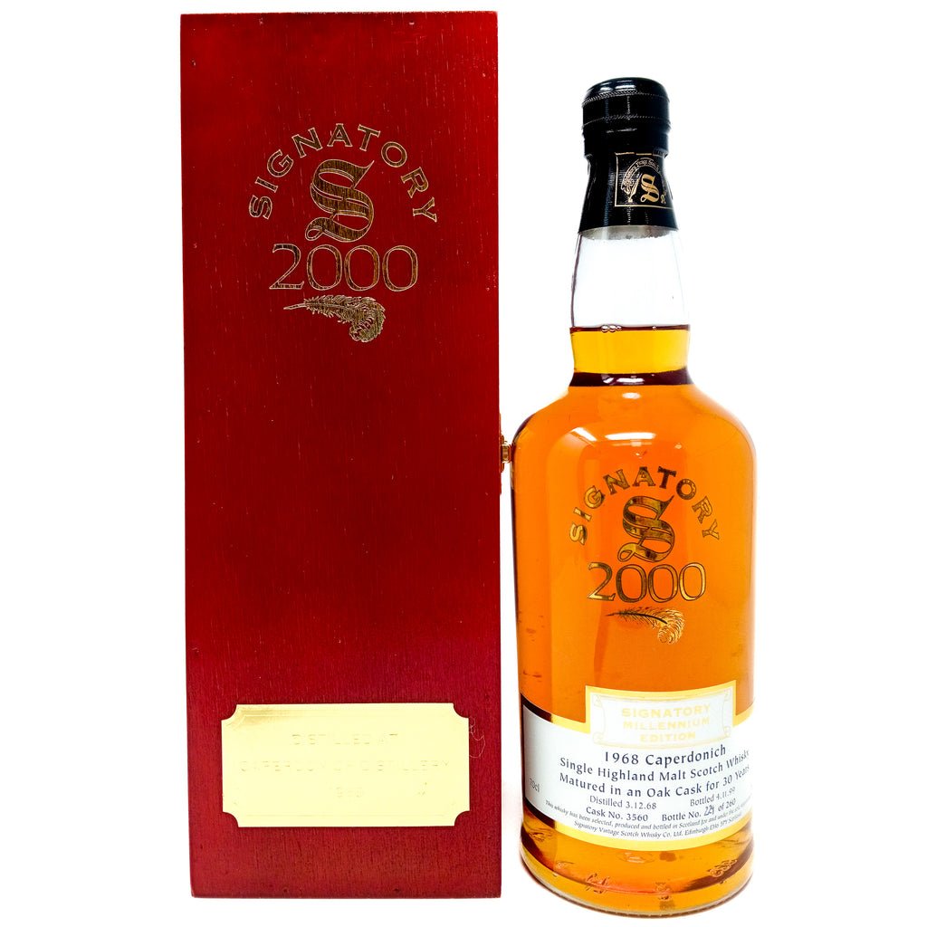 Caperdonich 1968 30 Year Old Signatory Vintage Millennium Edition Single Malt Scotch Whisky, 70cl, 50.3% ABV Caperdonich 1968 30 Year Old Signatory Vintage Millennium Edition Single Malt Scotch Whisky, 70cl, 50.3% ABV