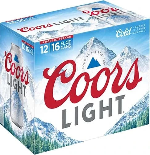 Coors Light 12Pk 16OZ Cans Coors Light 12Pk 16OZ Cans