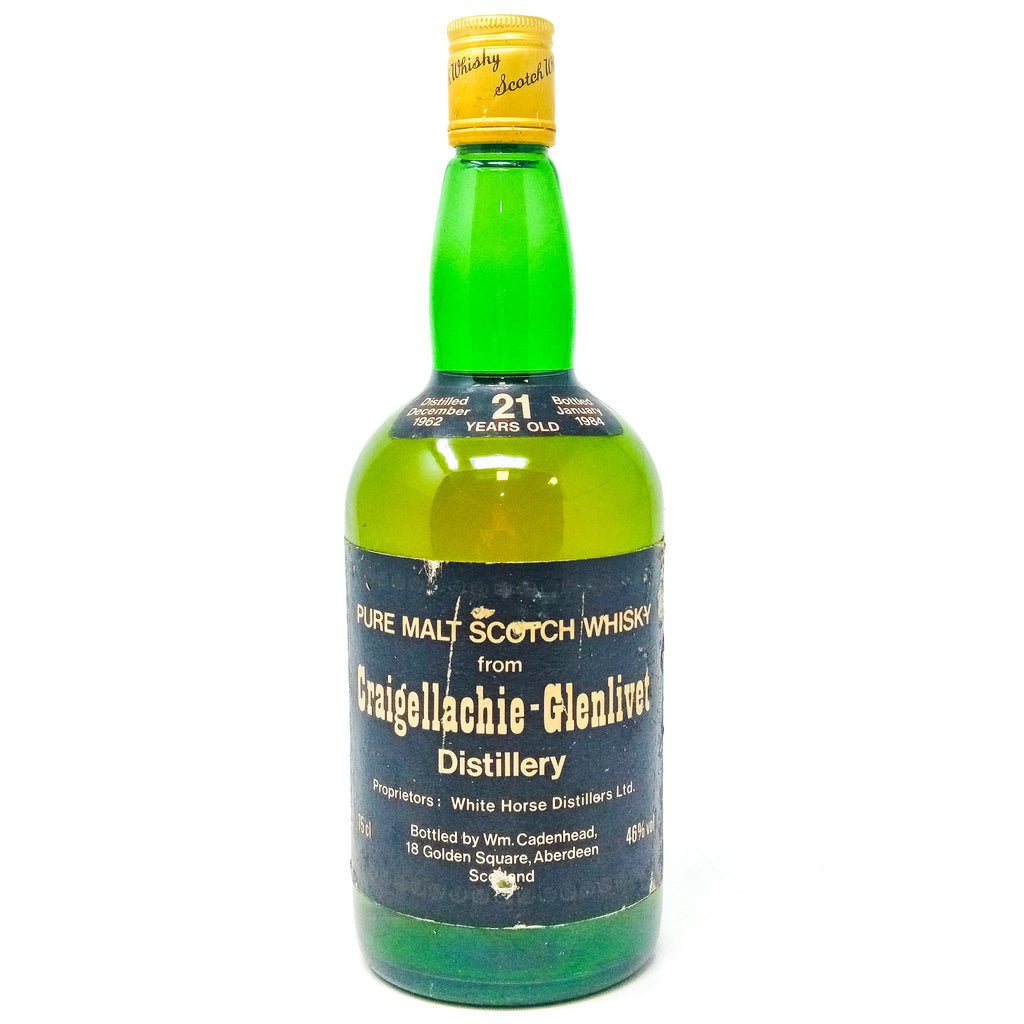 Craigellachie-Glenlivet 1962 21 Year Old Cadenhead's Single Malt Scotch Whisky, 75cl, 46% ABV Craigellachie-Glenlivet 1962 21 Year Old Cadenhead's Single Malt Scotch Whisky, 75cl, 46% ABV