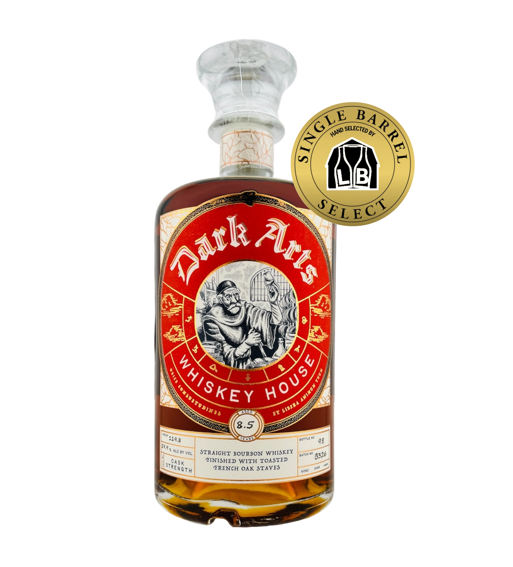 Dark Arts Toasted French Oak Cask Strength 8.5 Year Liquor Barn Single Barrel 750ML Dark Arts Toasted French Oak Cask Strength 8.5 Year Liquor Barn Single Barrel 750ML