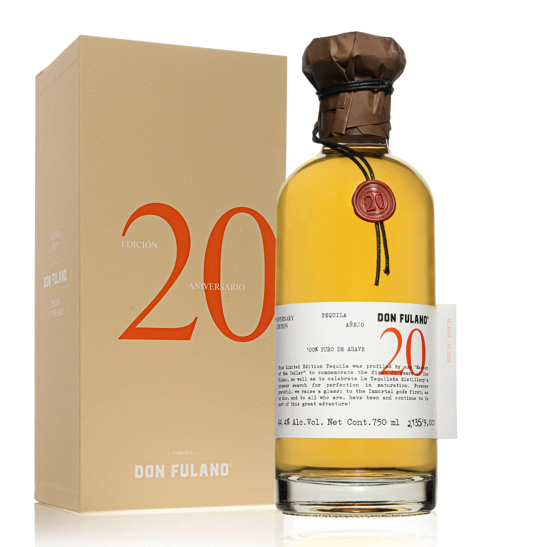 Don Fulano 20th Anniversary Anejo 750ML Don Fulano 20th Anniversary Anejo 750ML