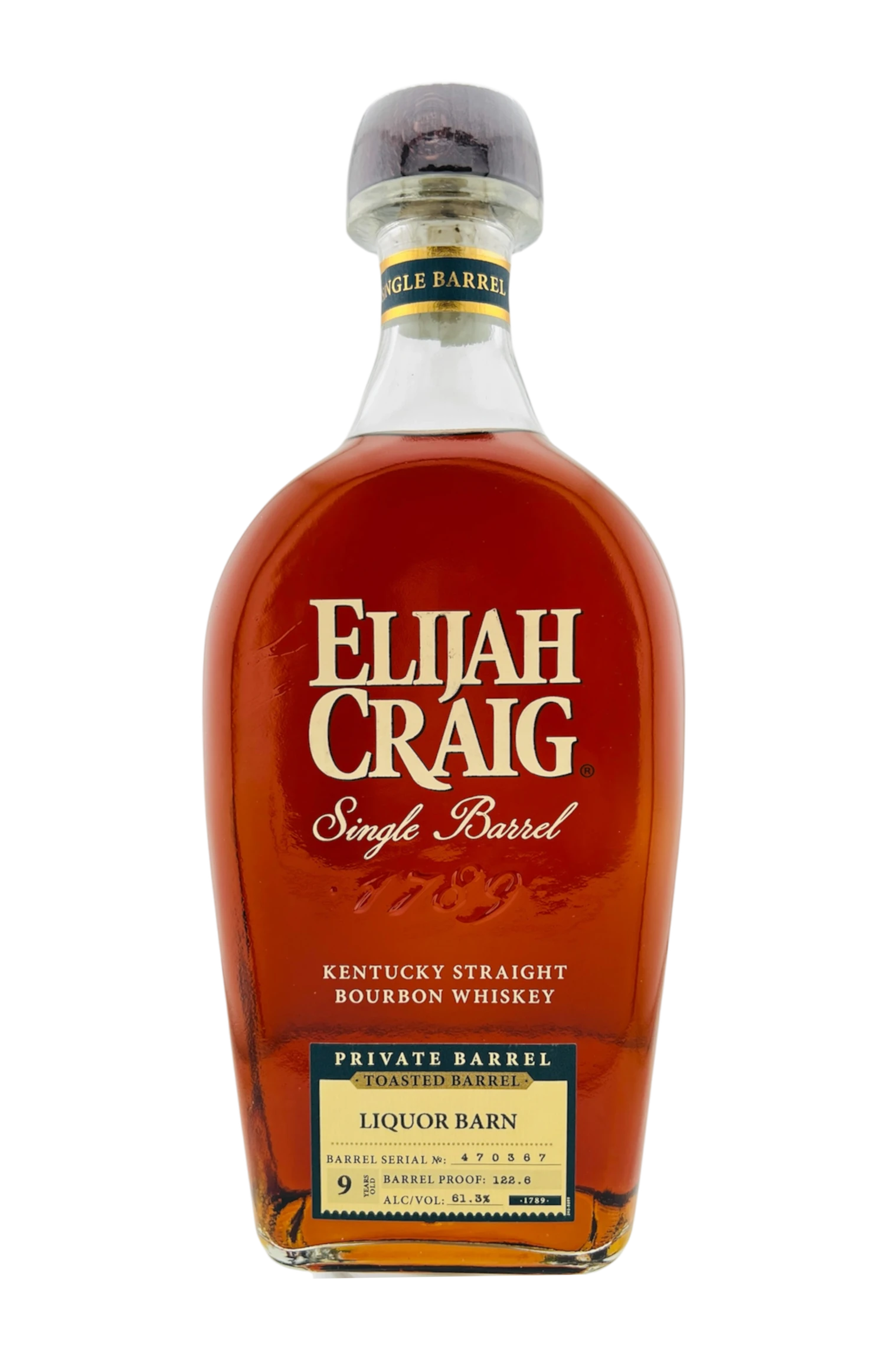 Elijah Craig Toasted Liquor Barn Single Barrel Barrel Proof 750ML Elijah Craig Toasted Liquor Barn Single Barrel Barrel Proof 750ML