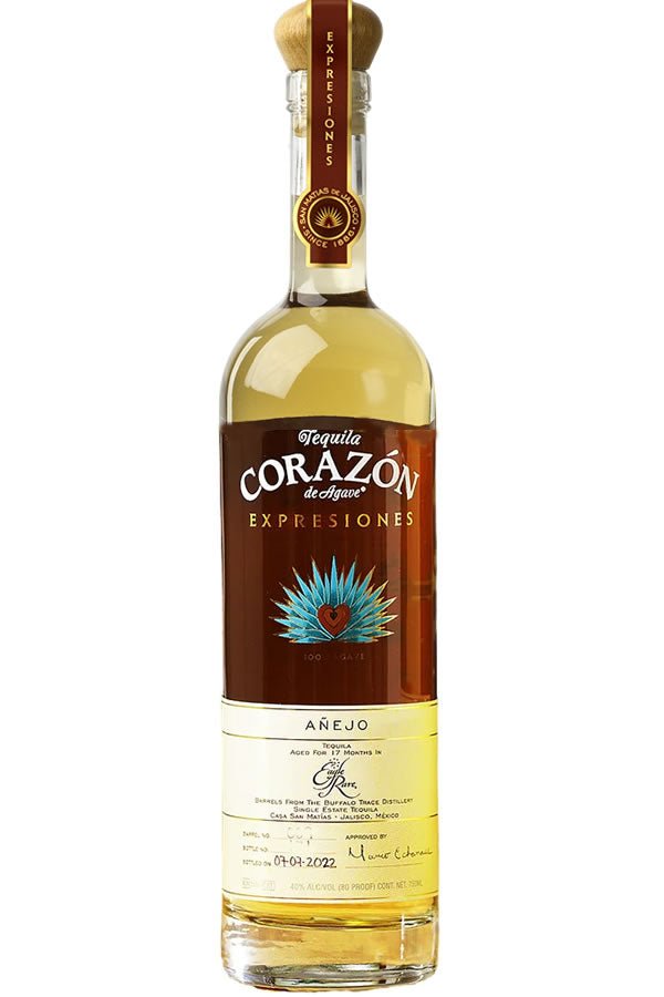 Expresiones del Corazon Tequila Anejo aged in Eagle Rare Barrels Expresiones del Corazon Tequila Anejo aged in Eagle Rare Barrels