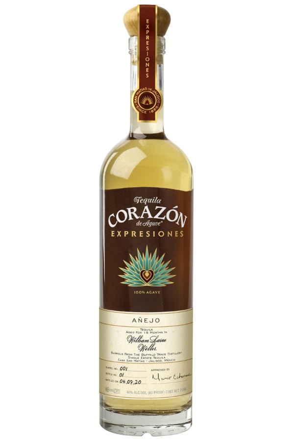 Expresiones del Corazon Tequila Anejo William Larue Weller Finished 750ML Expresiones del Corazon Tequila Anejo William Larue Weller Finished 750ML