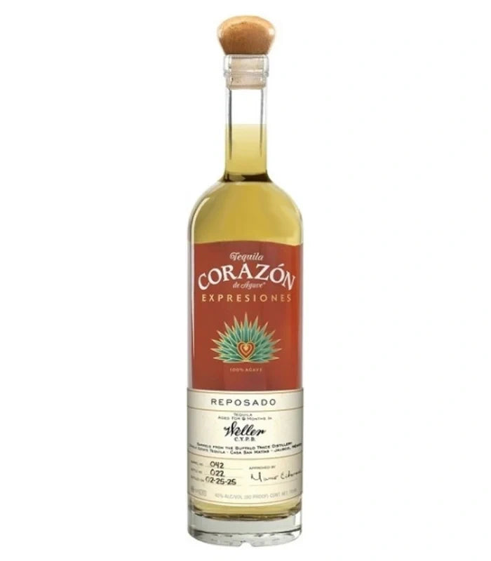 Expresiones del Corazon Tequila Reposado aged in CYPB Barrels 750ML Expresiones del Corazon Tequila Reposado aged in CYPB Barrels 750ML