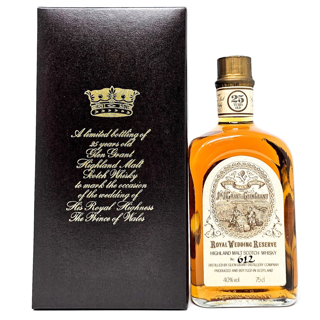 Glen Grant 25 Year Old Royal Wedding Reserve 1981 Single Malt Scotch Whisky, 75cl, 40% ABV Glen Grant 25 Year Old Royal Wedding Reserve 1981 Single Malt Scotch Whisky, 75cl, 40% ABV