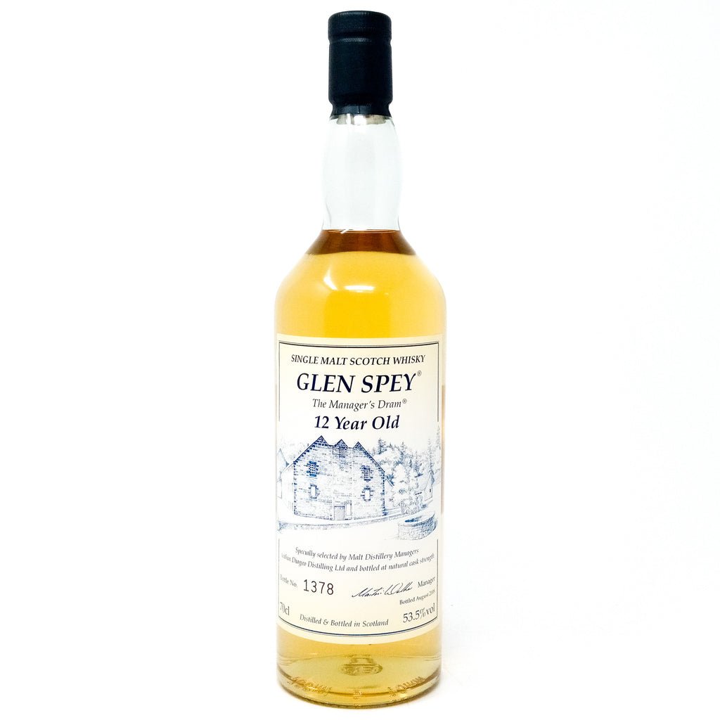 Glen Spey 12 Year Old Manager's Dram Single Malt Scotch Whisky, 70cl, 53.3% ABV Glen Spey 12 Year Old Manager's Dram Single Malt Scotch Whisky, 70cl, 53.3% ABV