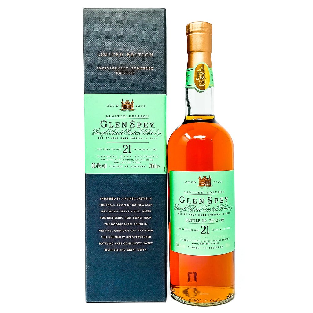 Glen Spey 1989 21 Year Old Single Malt Scotch Whisky, 70cl, 50.4% ABV Glen Spey 1989 21 Year Old Single Malt Scotch Whisky, 70cl, 50.4% ABV