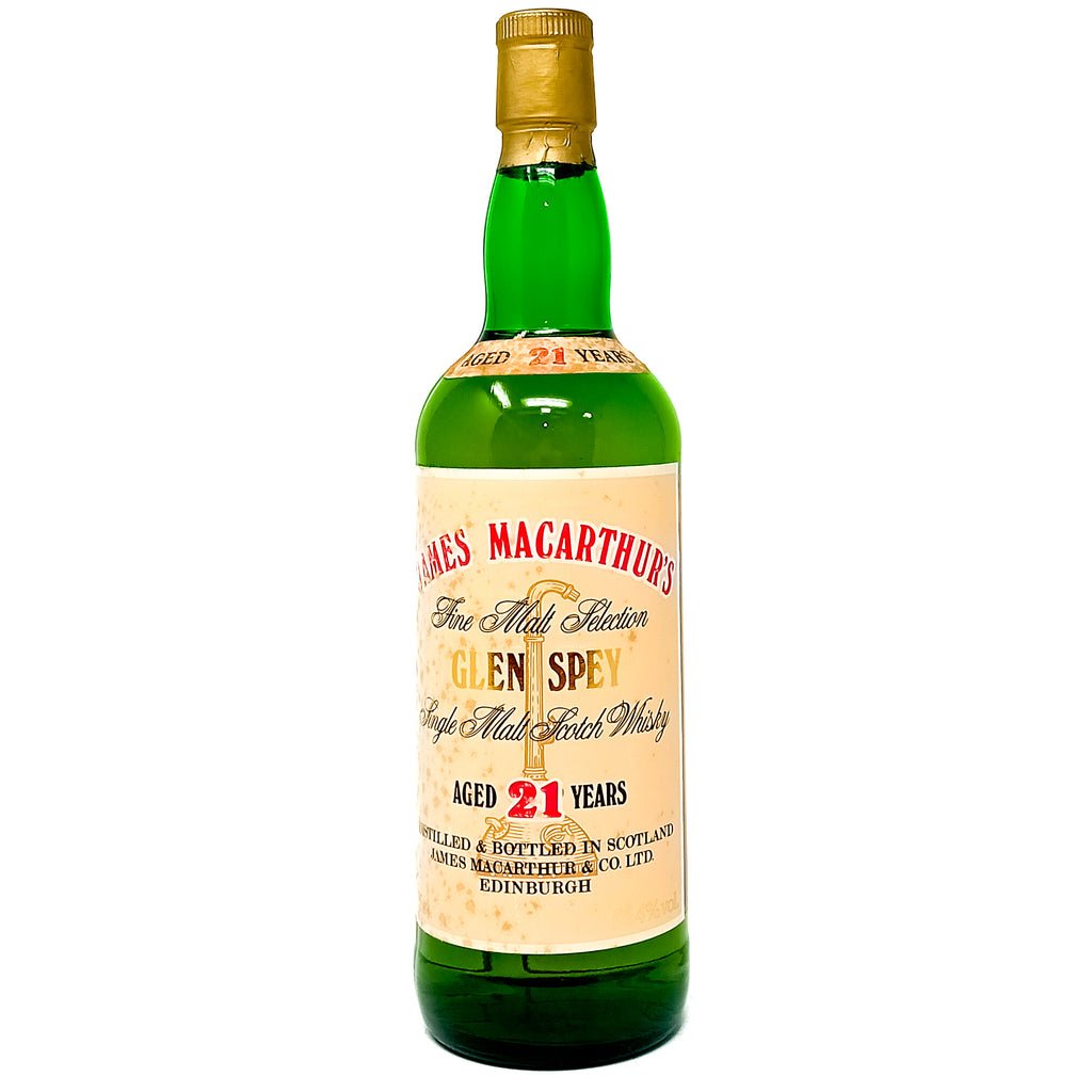 Glen Spey 21 Year Old James MacArthur's Cask Single Malt Scotch Whisky, 75cl, 55.4% ABV Glen Spey 21 Year Old James MacArthur's Cask Single Malt Scotch Whisky, 75cl, 55.4% ABV