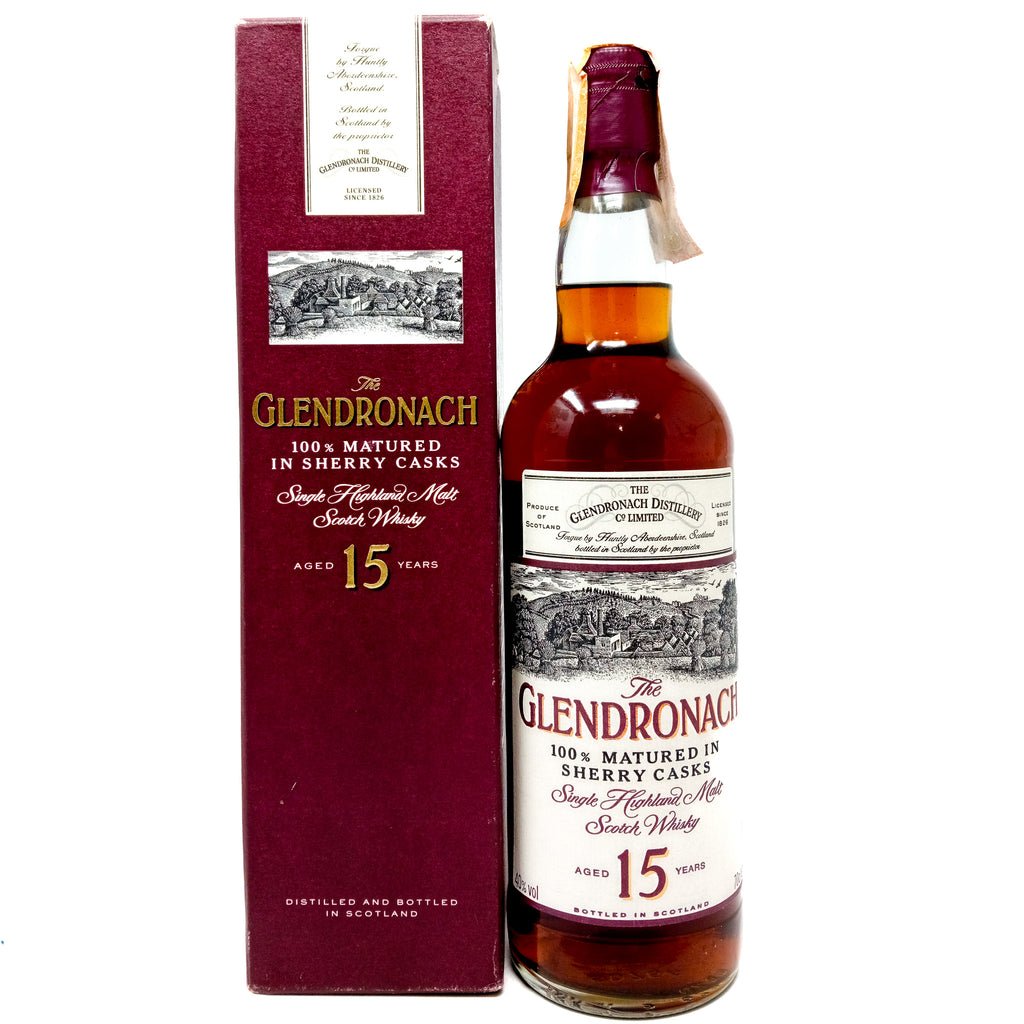 Glendronach 15 Year Old Sherry Cask 1990s Single Malt Scotch Whisky, 70cl, 40% ABV Glendronach 15 Year Old Sherry Cask 1990s Single Malt Scotch Whisky, 70cl, 40% ABV