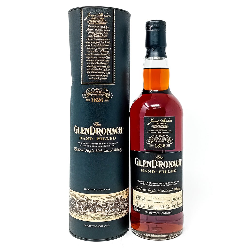 Glendronach 2011 Hand Filled Cask #250-913 Single Malt Scotch Whisky, 70cl, 58.5% ABV Glendronach 2011 Hand Filled Cask #250-913 Single Malt Scotch Whisky, 70cl, 58.5% ABV