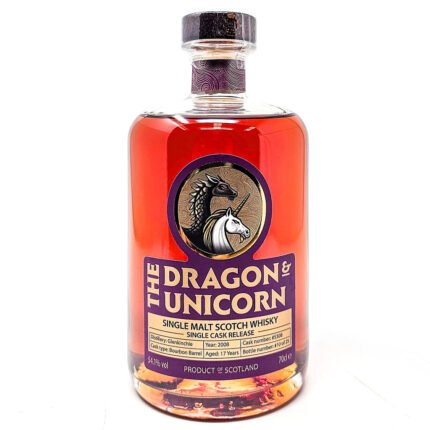 Glenkinchie 2008 17 Year Old The Dragon & Unicorn Single Malt Scotch Whisky, 70cl, 54.1% ABV
