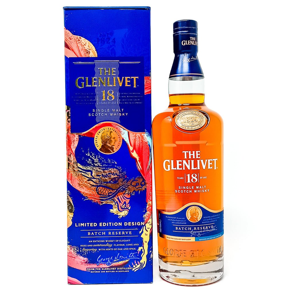 Glenlivet 18 Year Old Batch Reserve Year of the Dragon Limited Edition Single Malt Scotch Whisky, 75cl, 40% ABV Glenlivet 18 Year Old Batch Reserve Year of the Dragon Limited Edition Single Malt Scotch Whisky, 75cl, 40% ABV