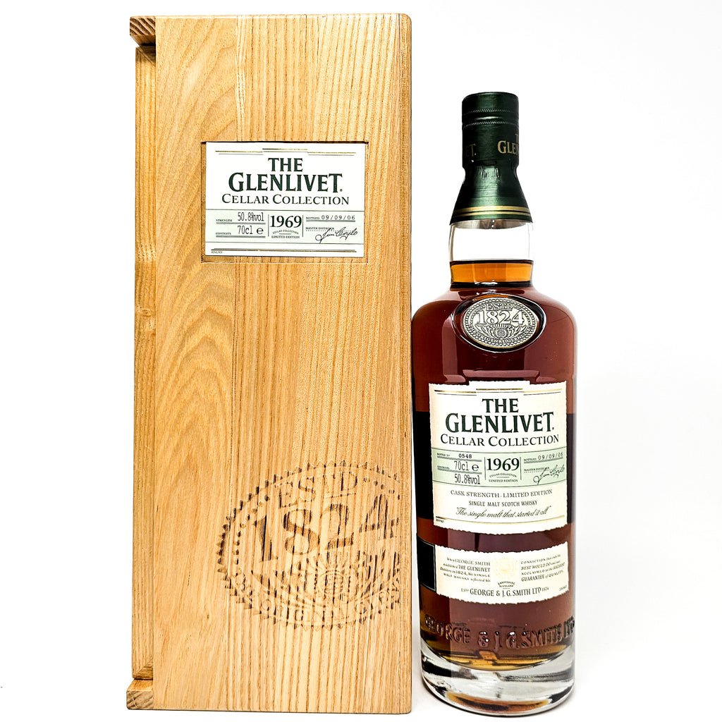 Glenlivet 1969 Cellar Collection Single Malt Scotch Whisky, 70cl, 50.8% ABV Glenlivet 1969 Cellar Collection Single Malt Scotch Whisky, 70cl, 50.8% ABV