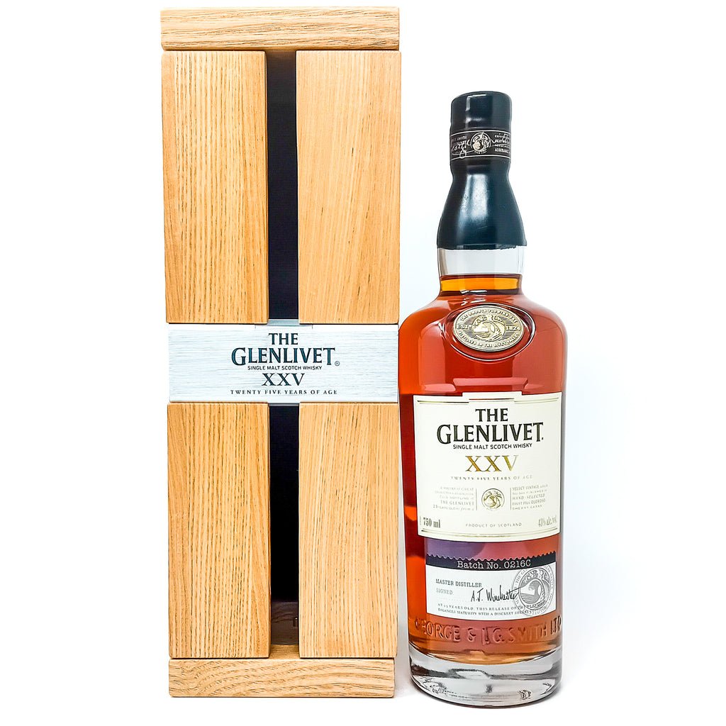 Glenlivet XXV 25 Year Old Batch #0216C Single Malt Scotch Whisky, 75cl, 43% ABV Glenlivet XXV 25 Year Old Batch #0216C Single Malt Scotch Whisky, 75cl, 43% ABV