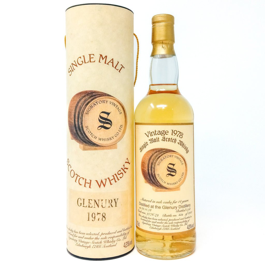 Glenury 1978 14 Year Old Signatory Vintage Single Malt Scotch Whisky, 70cl, 43% ABV Glenury 1978 14 Year Old Signatory Vintage Single Malt Scotch Whisky, 70cl, 43% ABV