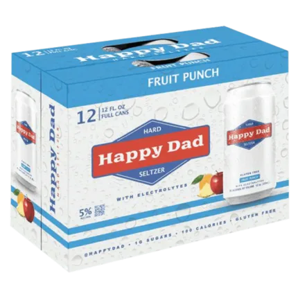 Happy Dad Fruit Punch Hard Seltzer 12Pk