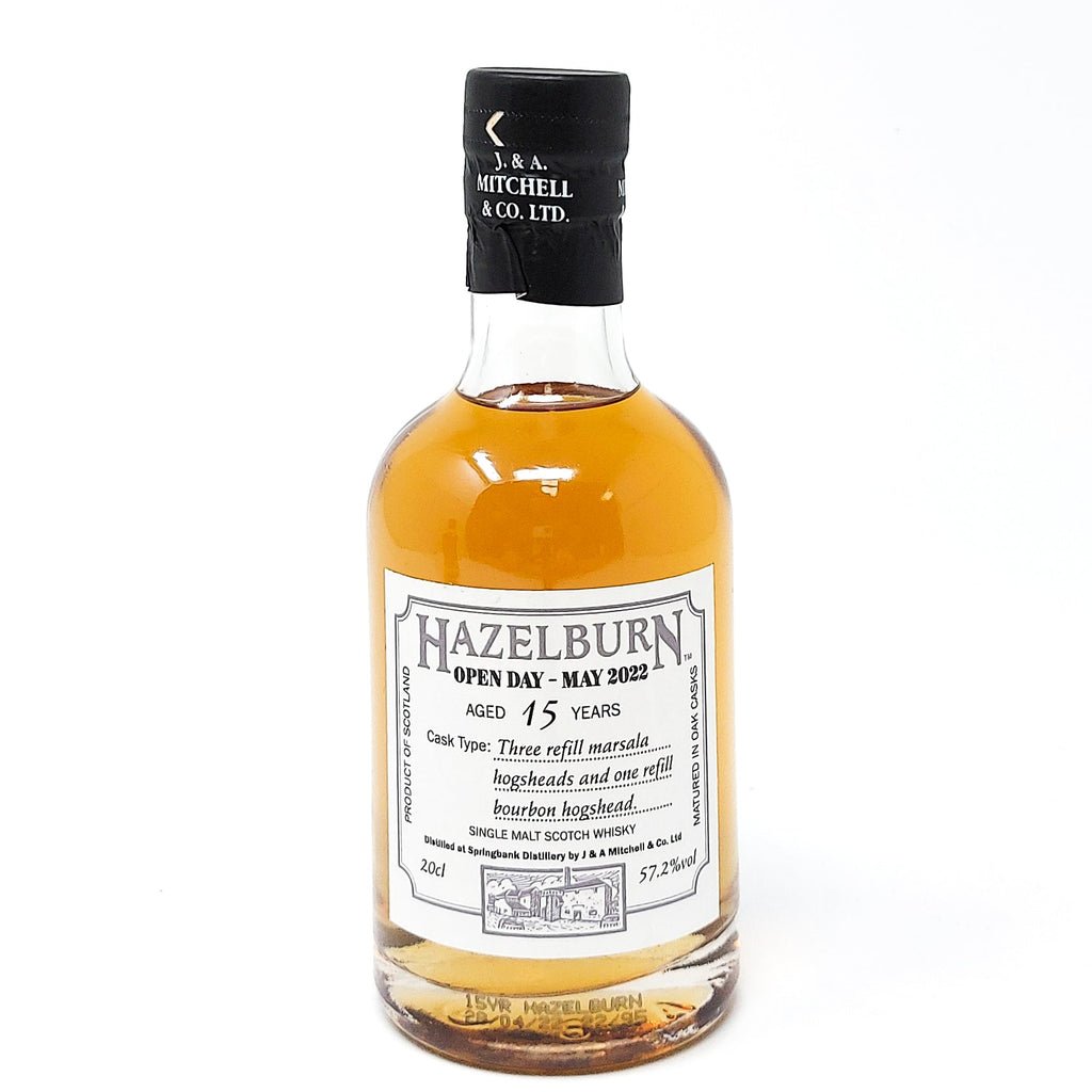 Hazelburn 15 Year Old Open Day May 2022 Single Malt Scotch Whisky, Half Bottle, 20cl, 57.2% ABV Hazelburn 15 Year Old Open Day May 2022 Single Malt Scotch Whisky, Half Bottle, 20cl, 57.2% ABV