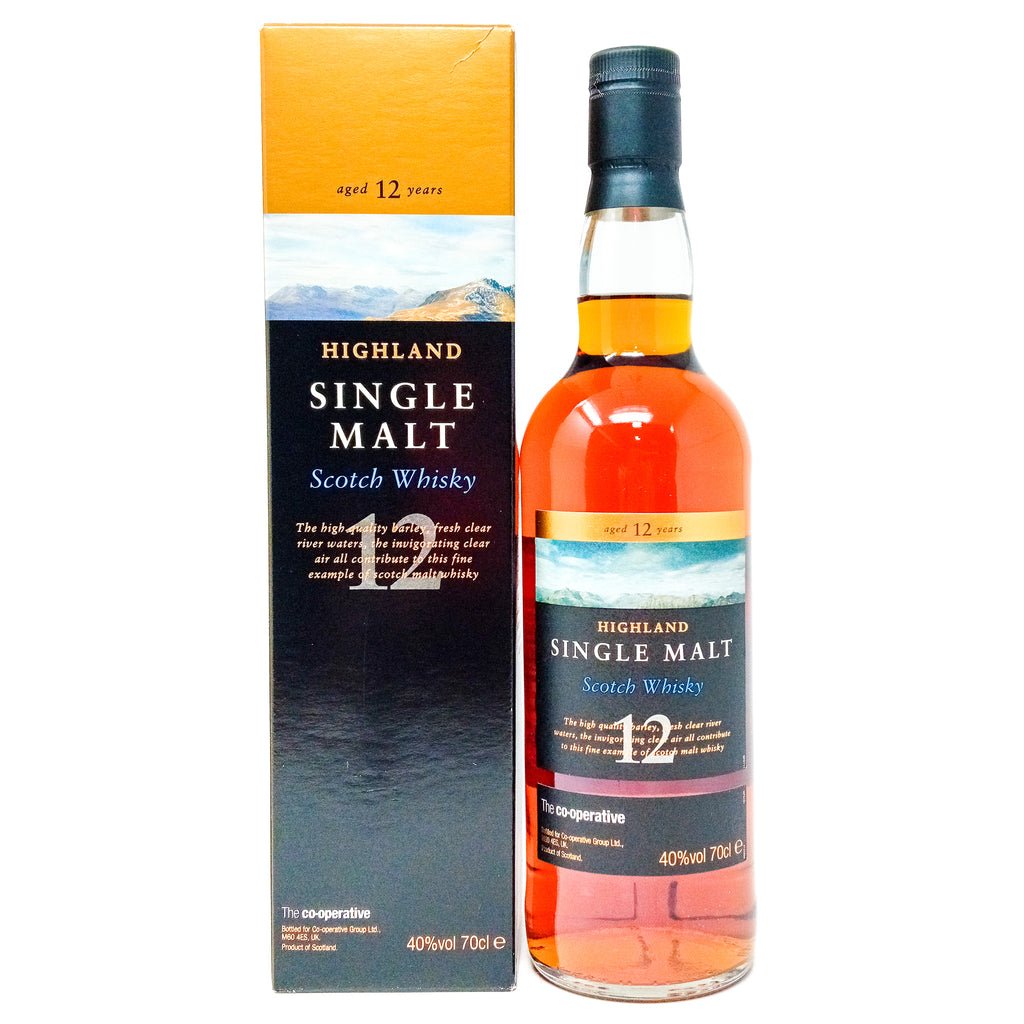 Highland 12 Year Old Co-operative Single Malt Scotch Whisky, 70cl, 40% ABV Highland 12 Year Old Co-operative Single Malt Scotch Whisky, 70cl, 40% ABV