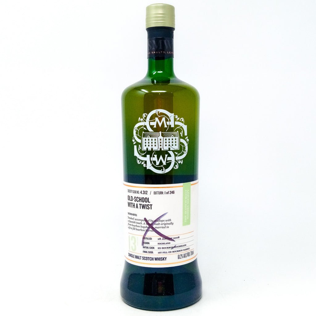 Highland Park 2008 13 Year Old SMWS 4.312 Single Malt Scotch Whisky, 75cl, 61.2% ABV Highland Park 2008 13 Year Old SMWS 4.312 Single Malt Scotch Whisky, 75cl, 61.2% ABV