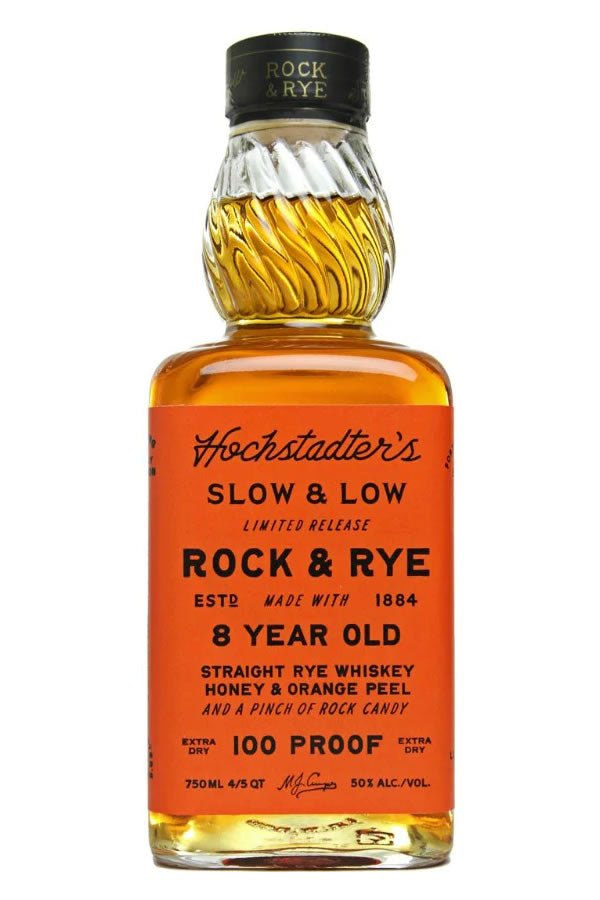 Hochstadter's Slow & Low Rock & Rye 6YR 100PF 750ML Hochstadter's Slow & Low Rock & Rye 6YR 100PF 750ML