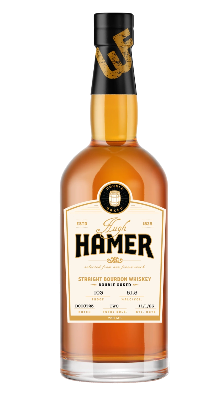 Hugh Hamer Double Oaked Bourbon 750ML Hugh Hamer Double Oaked Bourbon 750ML