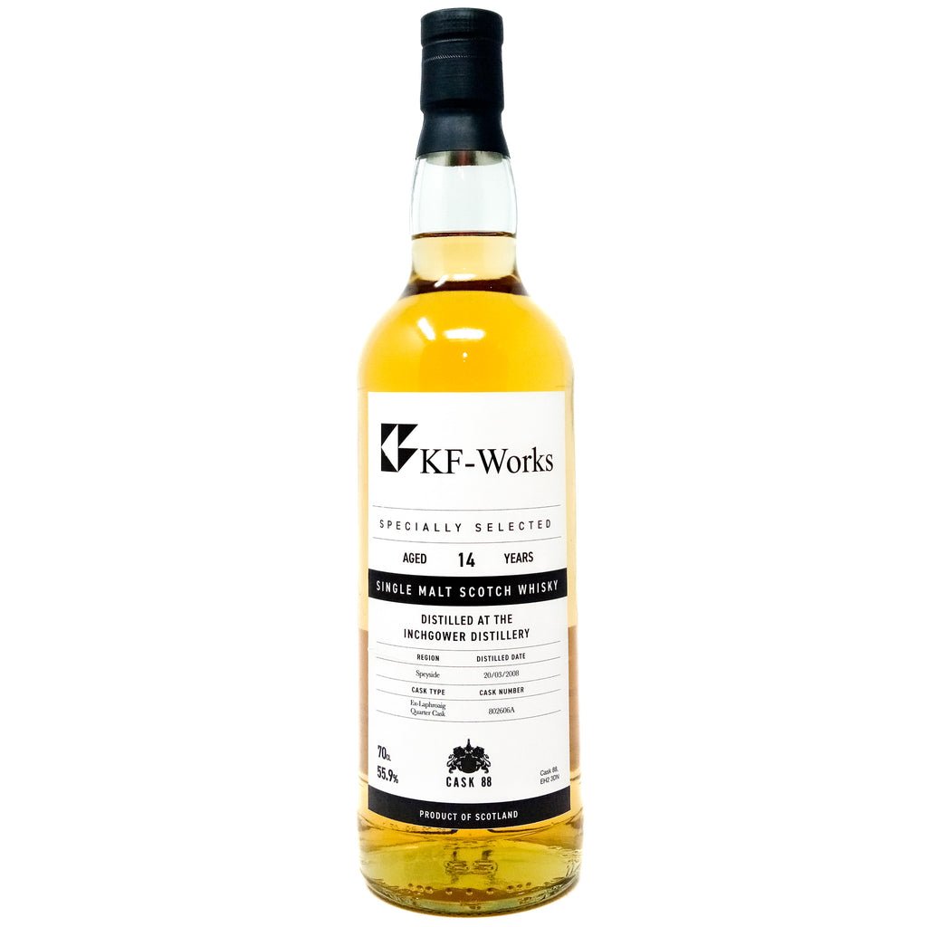 Inchgower 2008 14 Year Old KF-Works Cask 88 Single Malt Scotch Whisky, 70cl, 55.9% ABV Inchgower 2008 14 Year Old KF-Works Cask 88 Single Malt Scotch Whisky, 70cl, 55.9% ABV