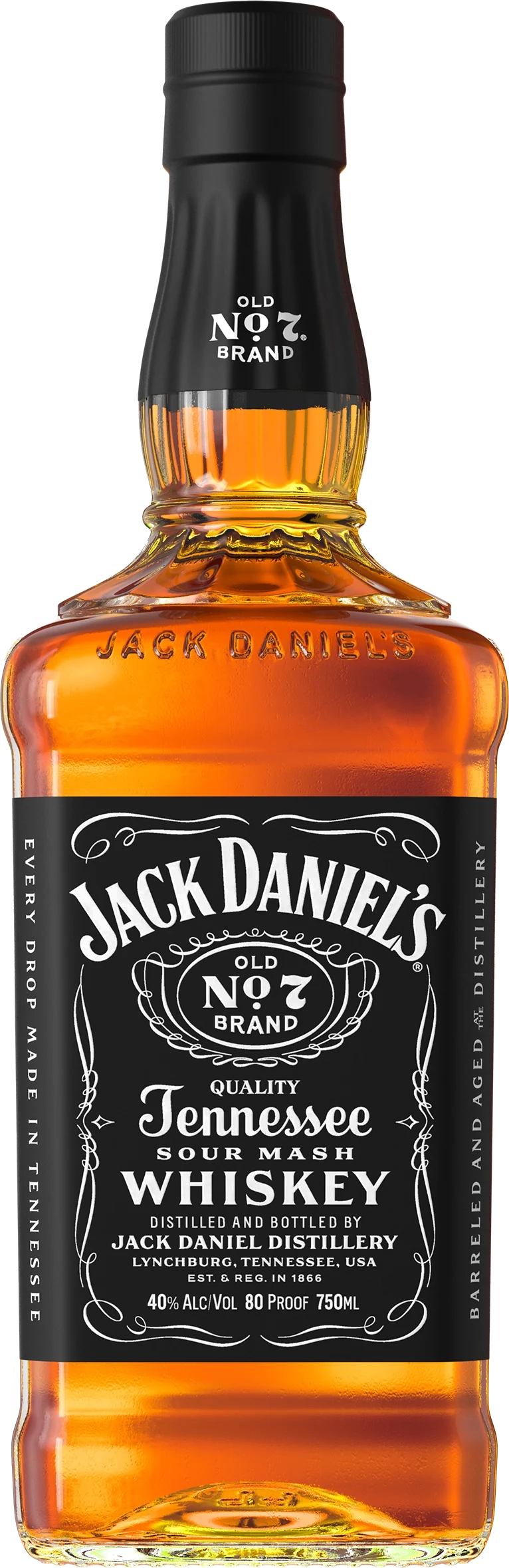 Jack Daniels Old No 7 Tennessee Whiskey 750ML Jack Daniels Old No 7 Tennessee Whiskey 750ML