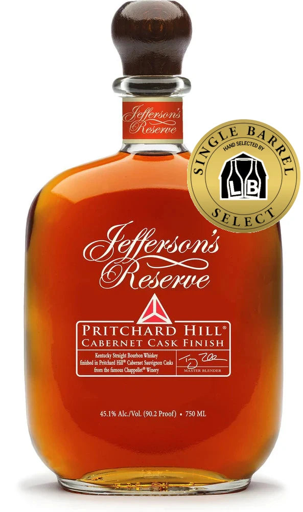 Jefferson's Reserve Pritchard Hill Liquor Barn Single Barrel Bourbon 750ML Jefferson's Reserve Pritchard Hill Liquor Barn Single Barrel Bourbon 750ML