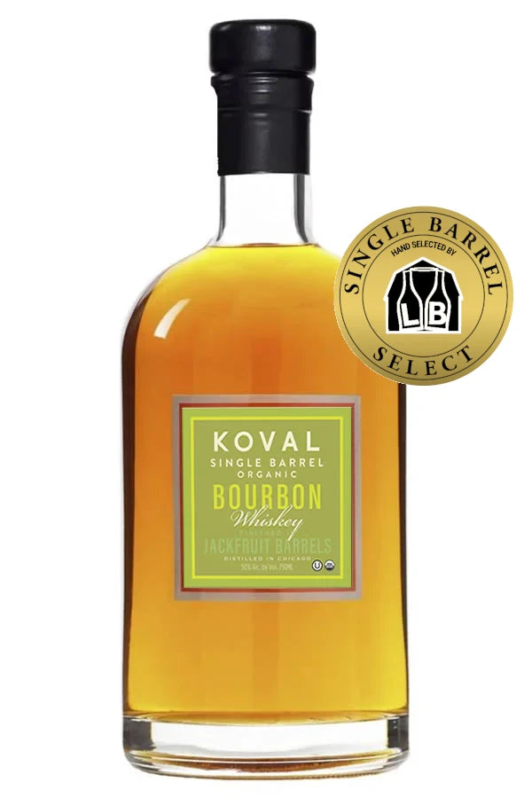 Koval Liquor Barn Single Barrel Bourbon Finished in Jackfruit Barrels 750ML Koval Liquor Barn Single Barrel Bourbon Finished in Jackfruit Barrels 750ML