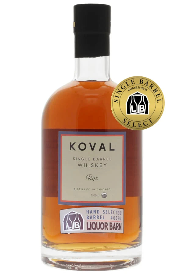 Koval Liquor Barn Single Barrel Rye 750ML Koval Liquor Barn Single Barrel Rye 750ML