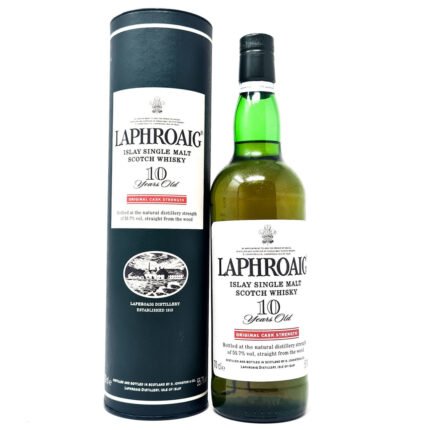 Laphroaig 10 Year Old Cask Strength Single Malt Scotch Whisky, 70cl, 55.7% ABV