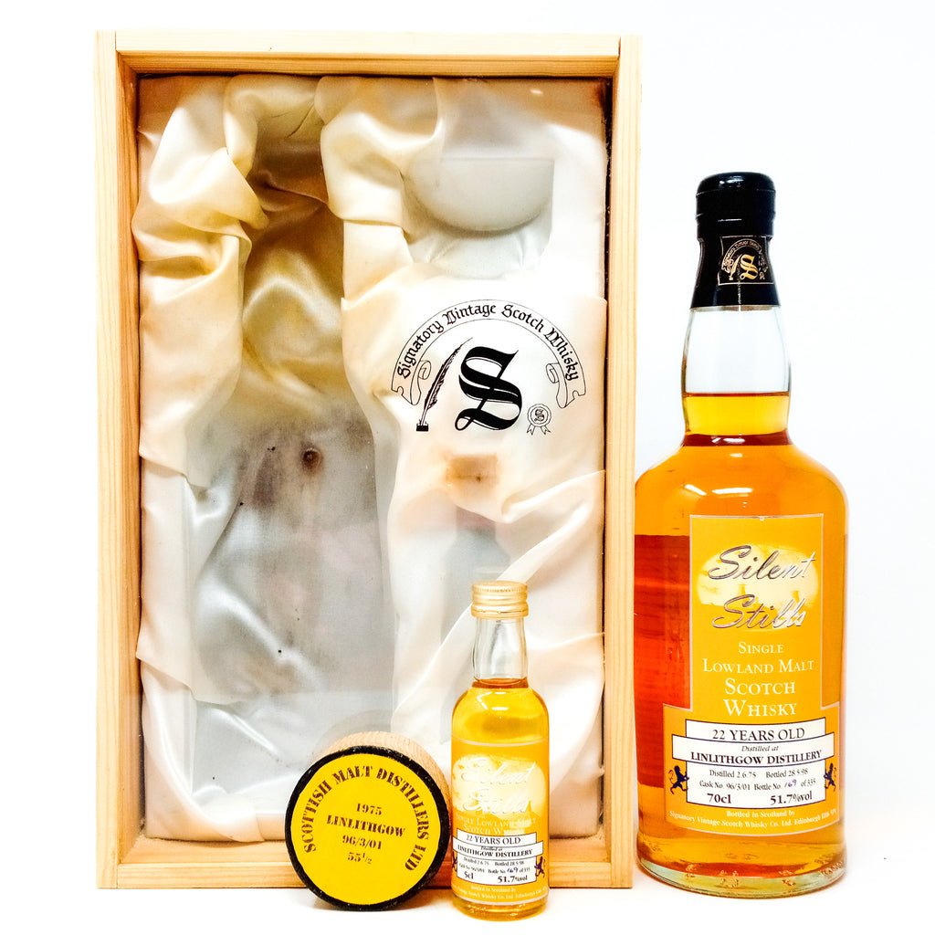 Linlithgow 1975 22 Year Old Silent Stills Single Malt Scotch Whisky, 70cl+5cl, 51.7% ABV Linlithgow 1975 22 Year Old Silent Stills Single Malt Scotch Whisky, 70cl+5cl, 51.7% ABV
