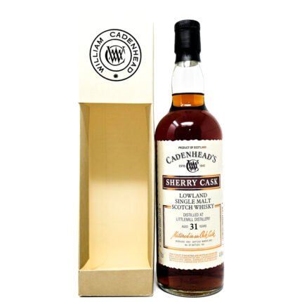 Littlemill 1991 31 Year Old Cadenhead's Sherry Cask Single Malt Scotch Whisky, 70cl, 47.6% ABV