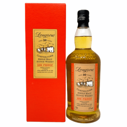Longrow 10 Year Old 100 Proof Limited Edition Single Malt Scotch Whisky, 70cl, 57% ABV