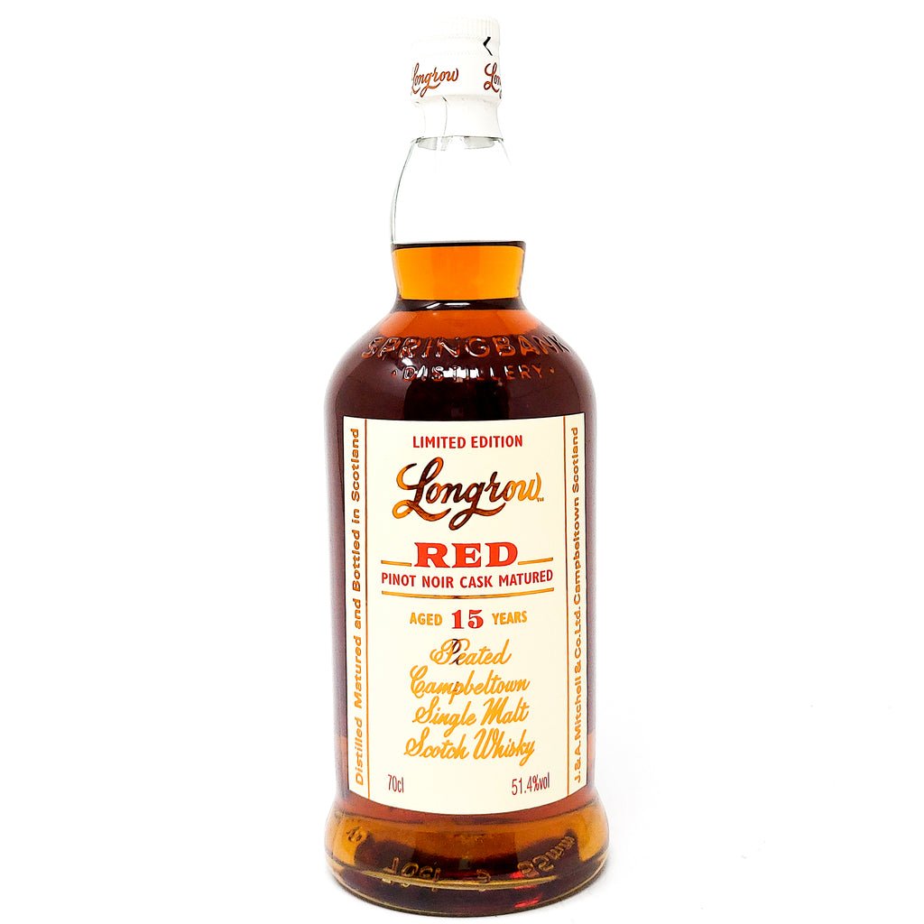 Longrow 15 Year Old Red Pinot Noir Cask Single Malt Scotch Whisky, 70cl, 51.4% ABV Longrow 15 Year Old Red Pinot Noir Cask Single Malt Scotch Whisky, 70cl, 51.4% ABV