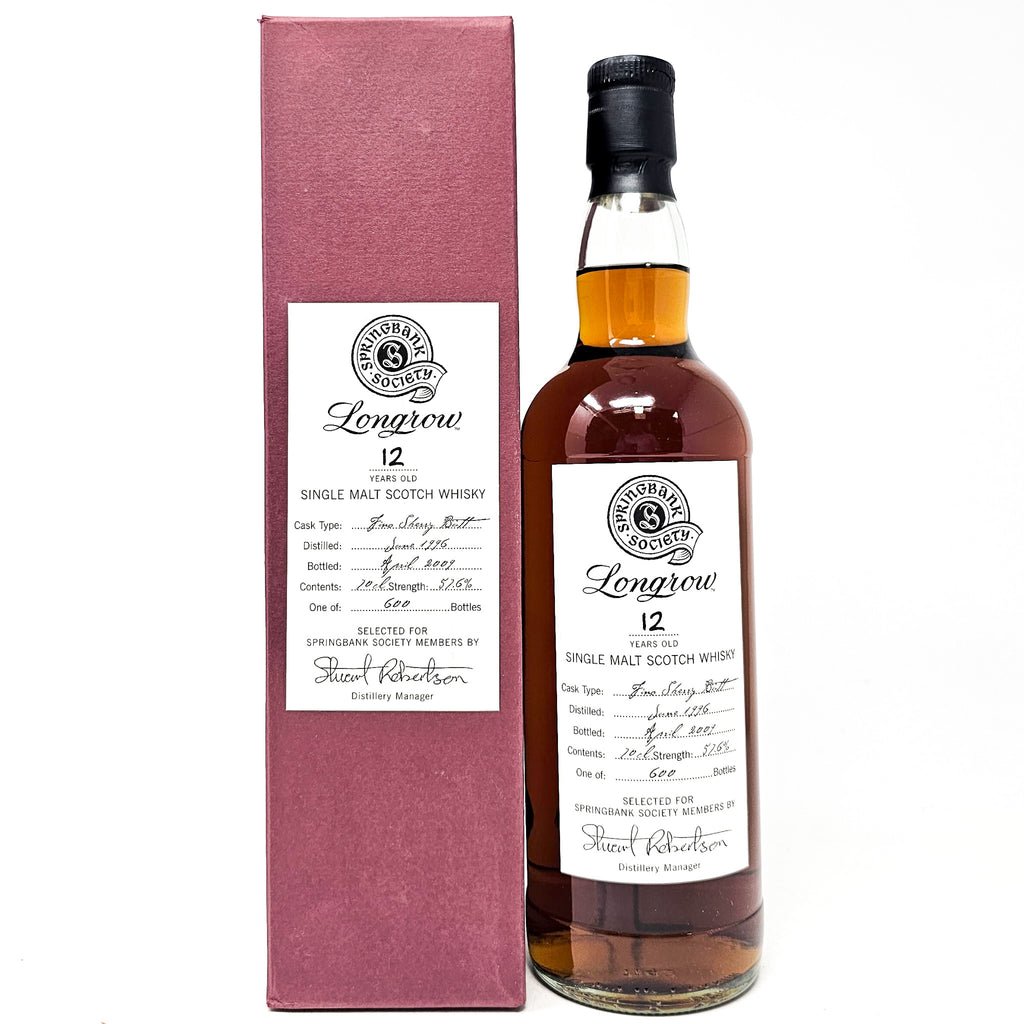 Longrow 1996 12 Year Old Society Bottling Single Malt Scotch Whisky, 70cl, 57.6% ABV Longrow 1996 12 Year Old Society Bottling Single Malt Scotch Whisky, 70cl, 57.6% ABV
